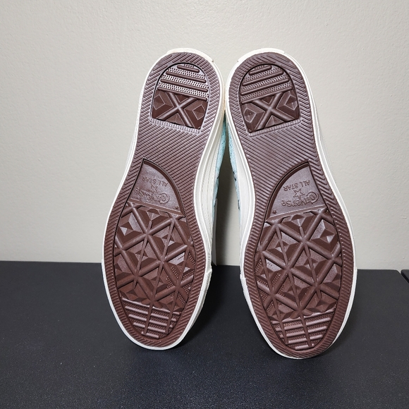 Converse CTAS HI All Star High Top Light Dew Blue Women Canvas Sneakers Size 7.5 - Picture 9 of 11